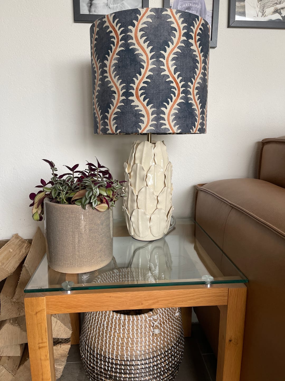 Customer photo review of Helter Skelter Slate Handmade Handmade Lampshade