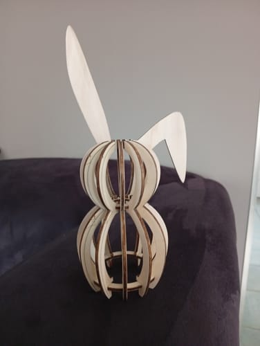 Customer photo review of Easter bunny candle holder 3 bundle laser cut svg file