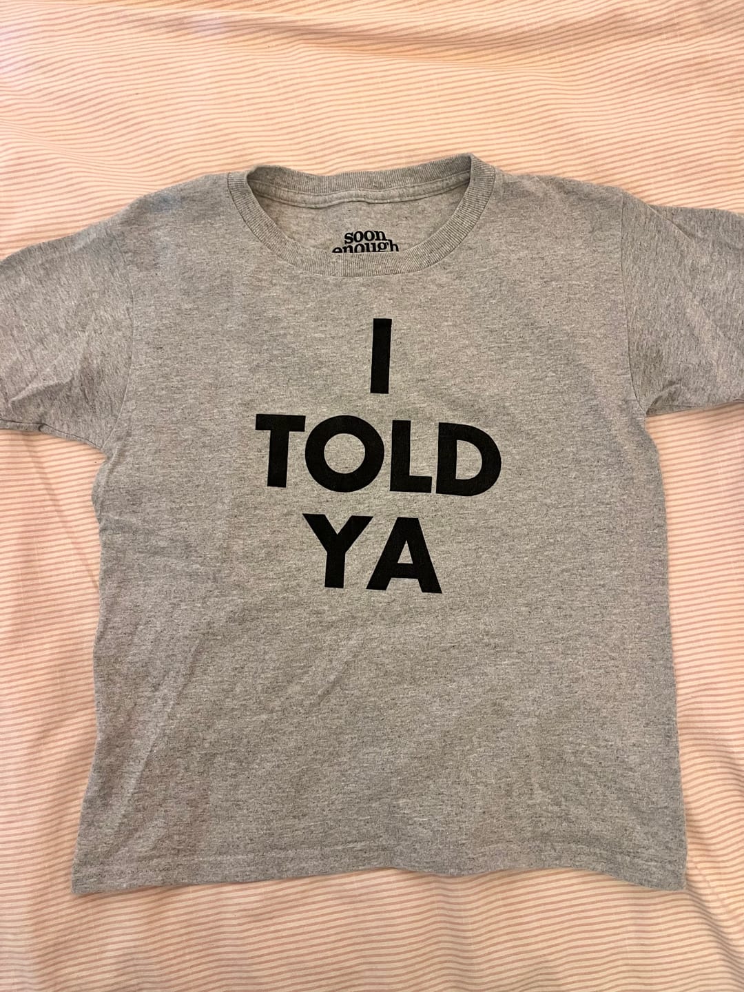 Customer photo review of Challengers I Told Ya Baby Tee