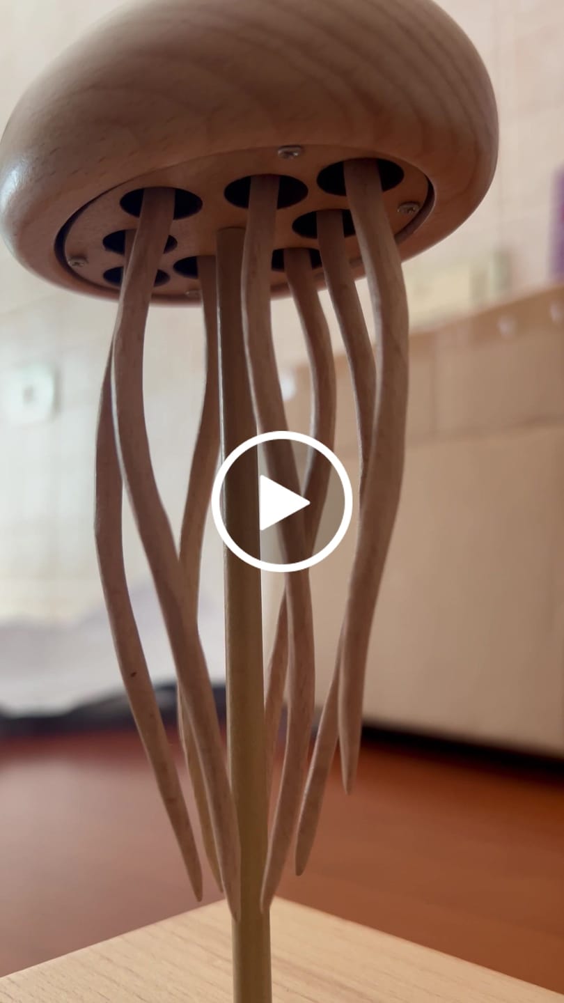 Customer video review of MarinerPoet™ Handcrafted Wooden Jellyfish Automaton