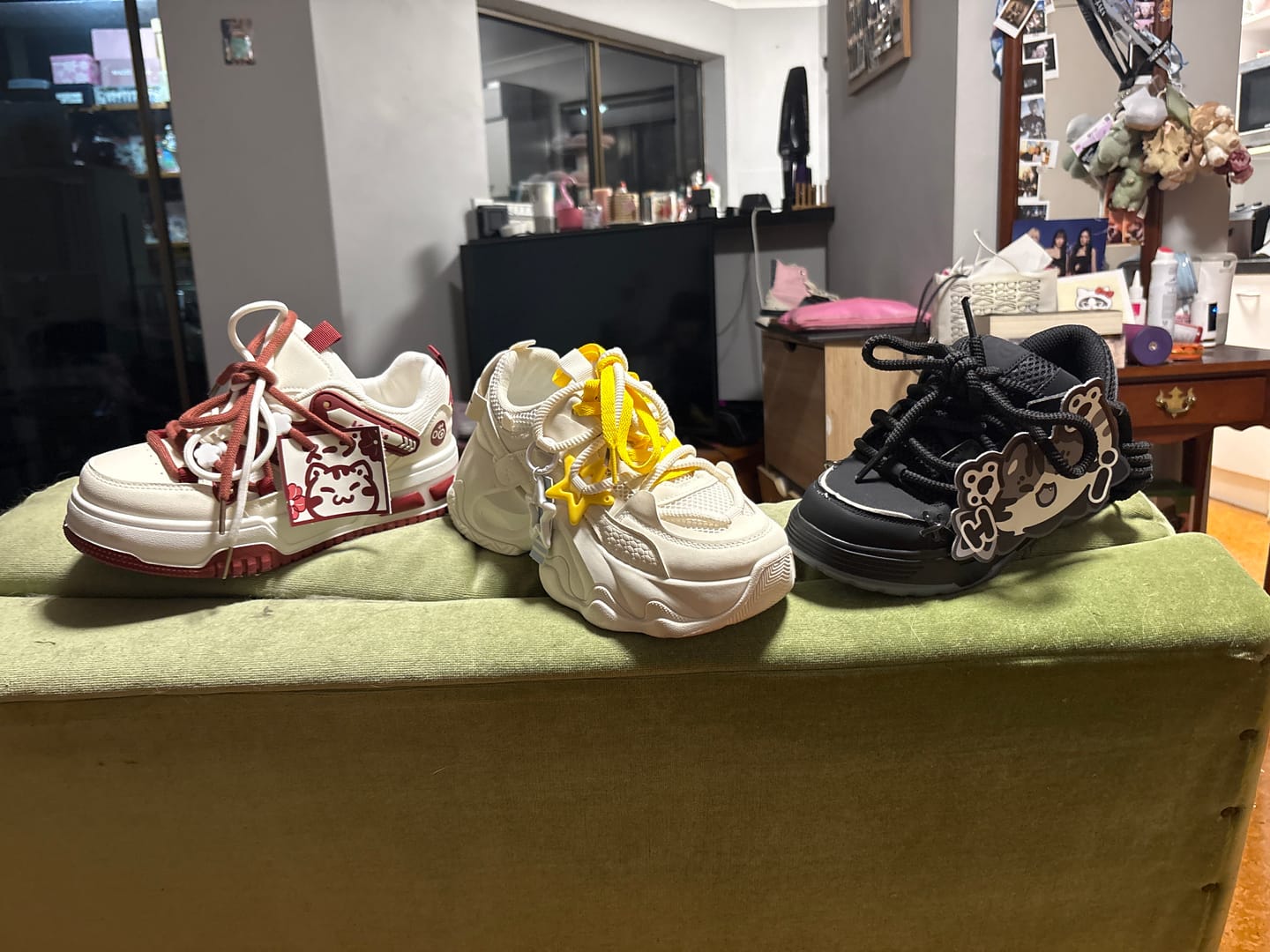 Customer photo review of Ultra Chunky Sole Bright Star White Sneakers - Unisex