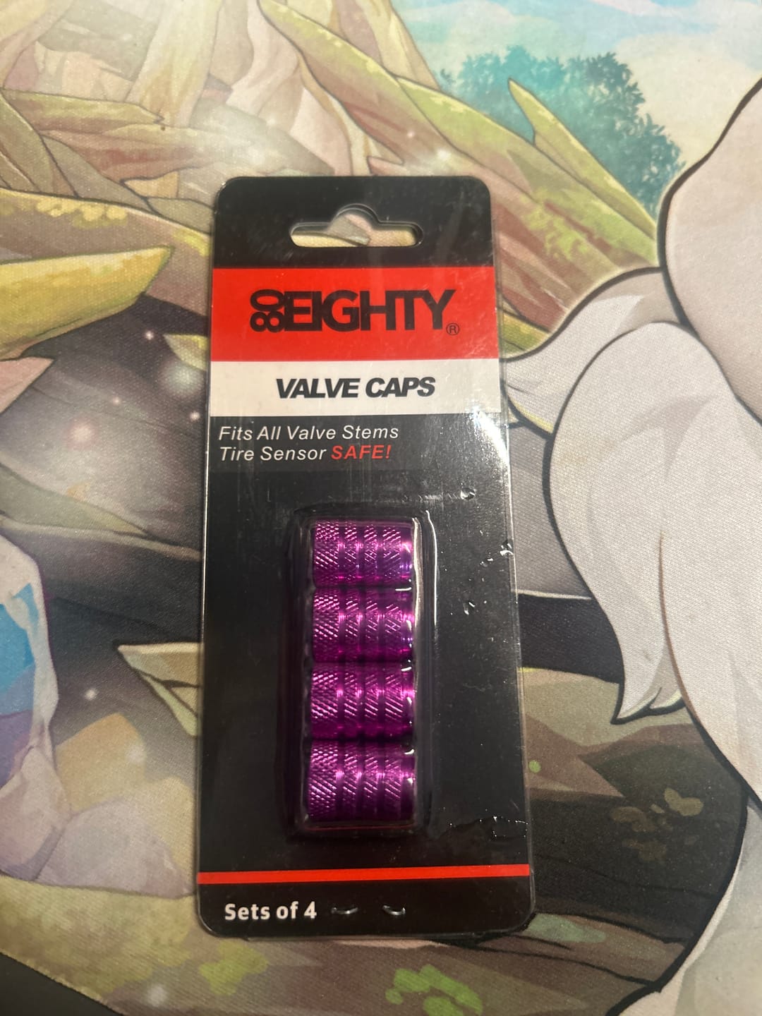 Customer photo review of 80Eighty® Purple Valve Stem Caps