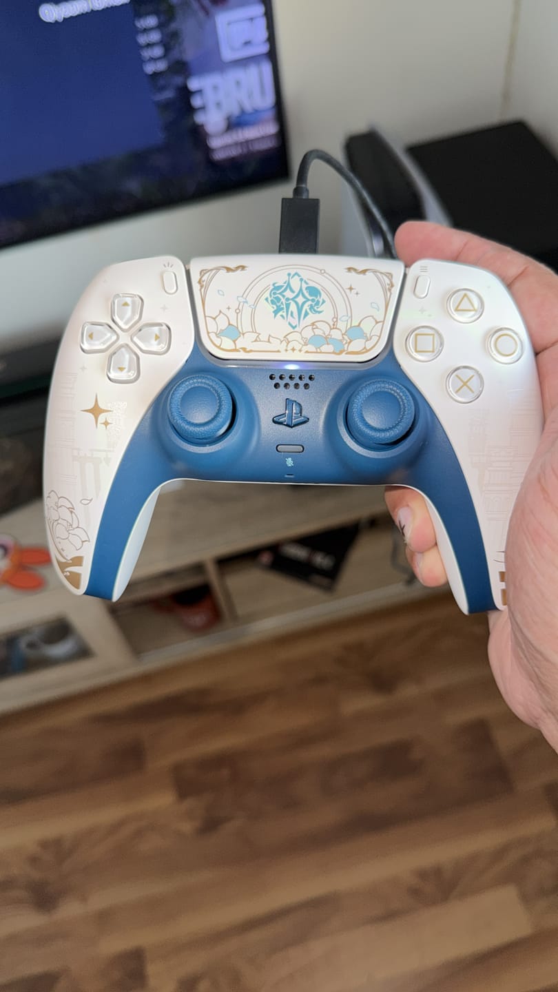 Customer photo review of PlayStation 5 (PS5) DualSense Wireless Controller - Genshin Impact Limited Edition