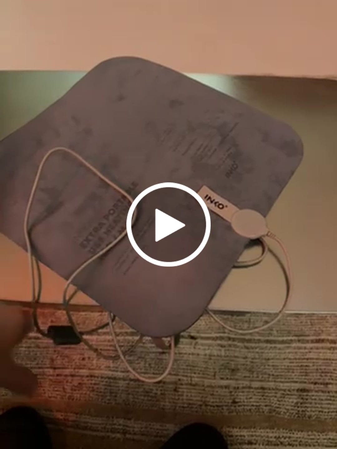 Customer video review of Portable Heating Pad, USB-C, EMF-Free
