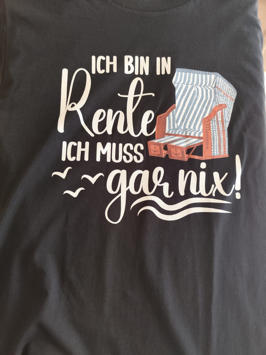 Customer photo review of Ich bin in Rente · Unisex Premium Bio T-Shirt