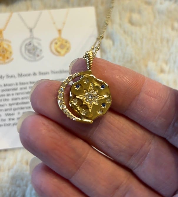 Customer photo review of My Sun, Moon & Stars 3.0 -14k Water resistant