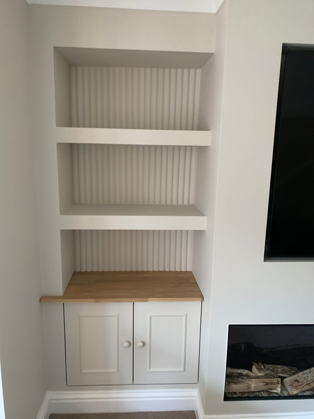 Customer photo review of Paintable MDF Wall Panel 240cm x 60cm