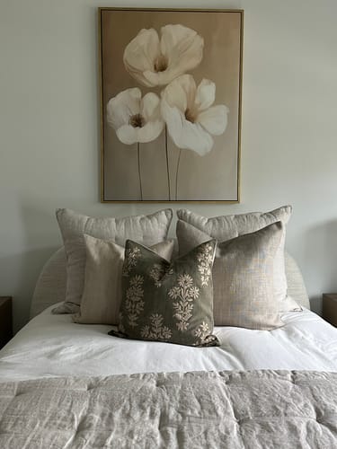 Customer photo review of Blossom Trio Abstract Canvas Art