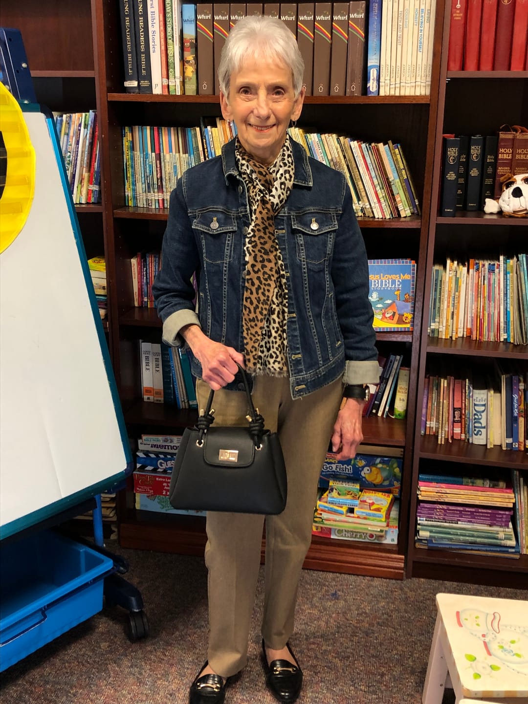 Customer photo review of Zoey Vegan Triple Compartment Satchel