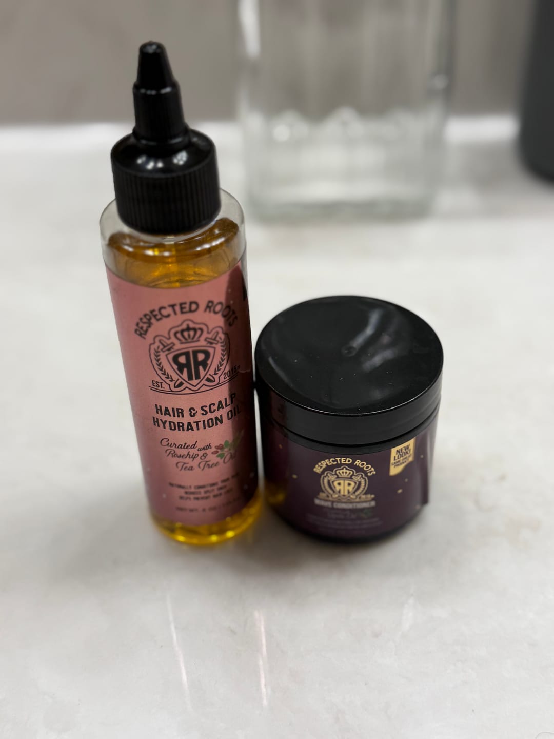 Customer photo review of Hair Oil & Wave Conditioner Kit