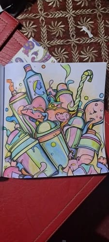 Customer photo review of Graffiti Street Art – Libro para Colorear