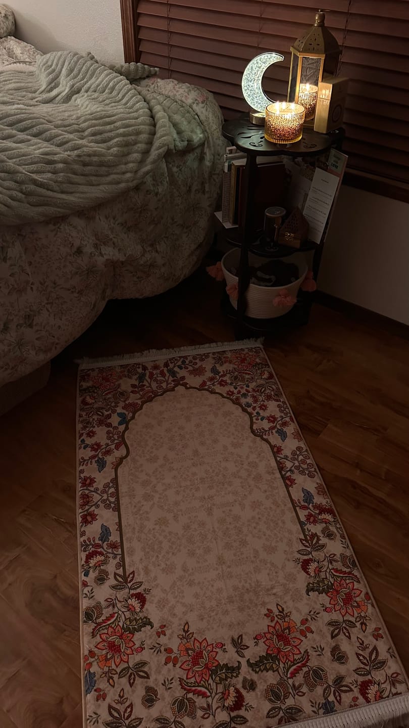 Customer photo review of Barakah Padded Prayer Mat