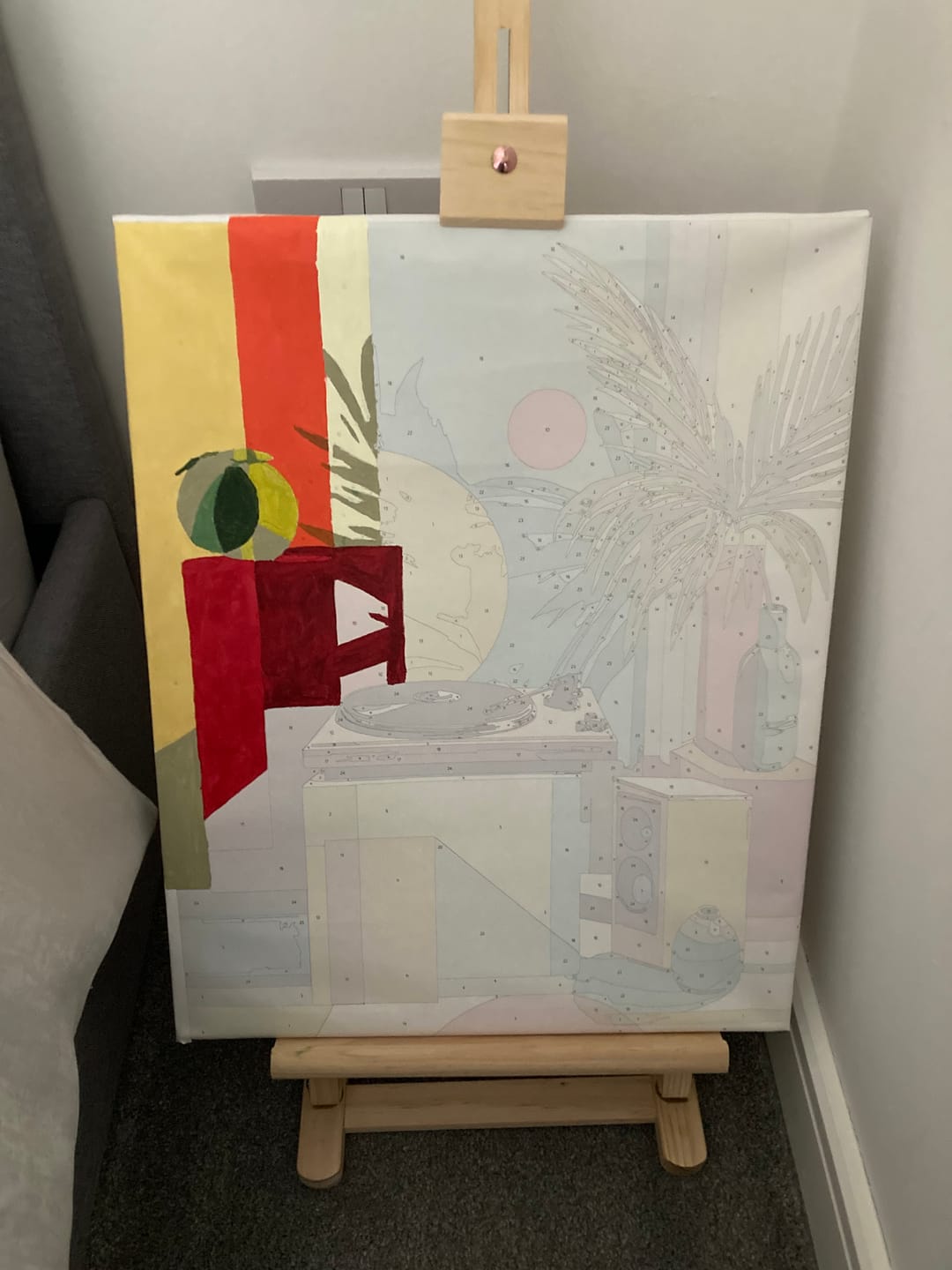 Customer photo review of Audio corner | Paint by Number