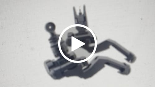 Customer video review of Task Force S Style 45º Folding Backup Sights Set