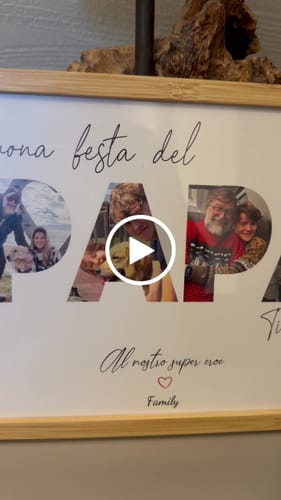 Customer video review of Buona festa del papà - Poster personalizzato
