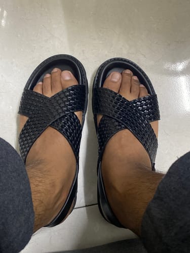 Customer photo review of Aksa Sandal - Solid Black