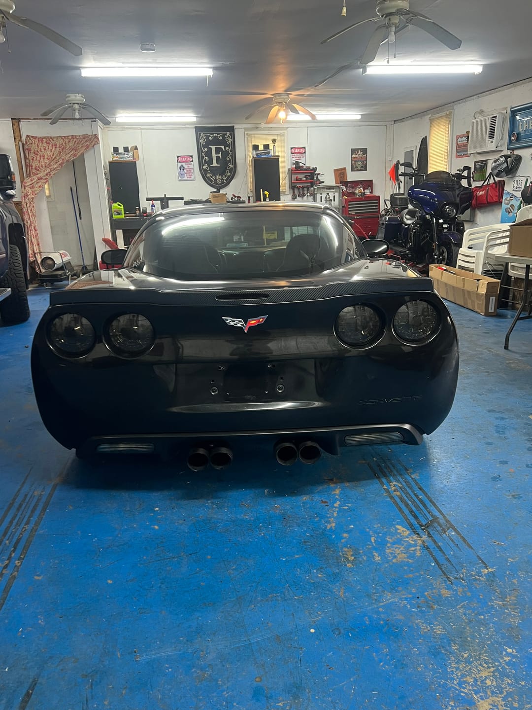 Customer photo review of Corvette C6 ZR1 DRY CARBON FIBER Conversion Rear Trunk Spoiler