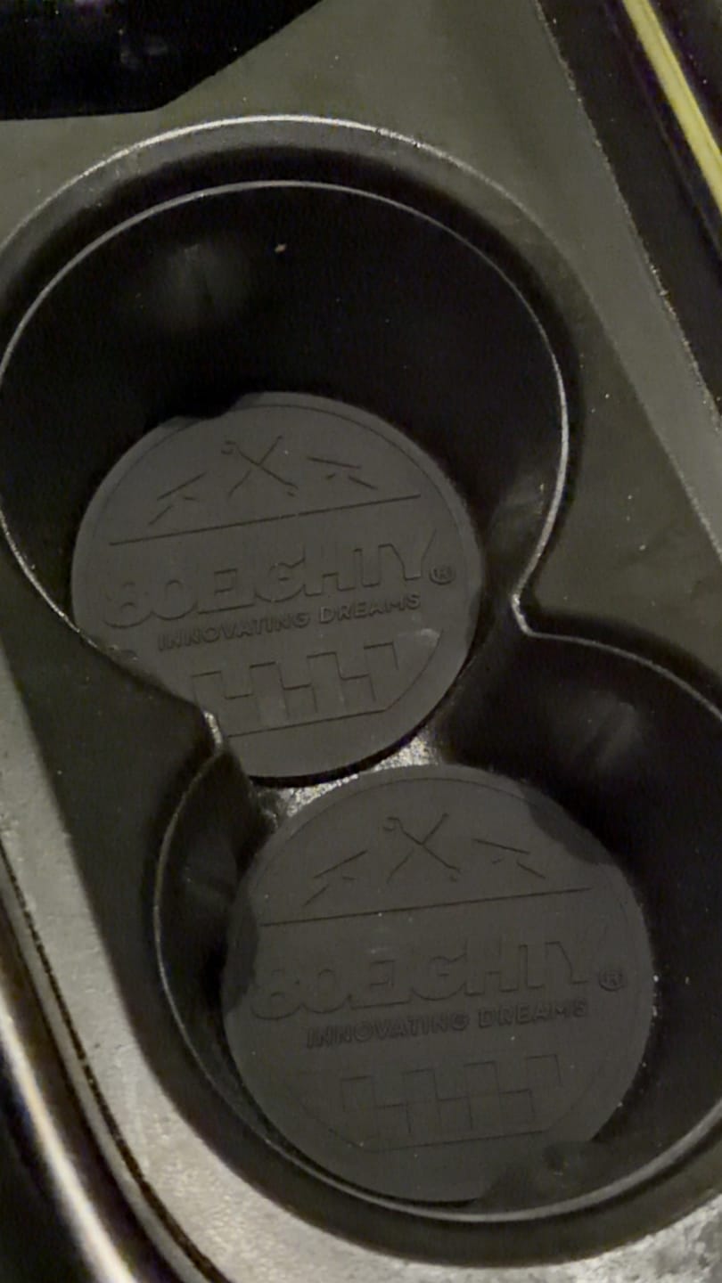 Customer photo review of 80Eighty® Cup Holder Coaster Set