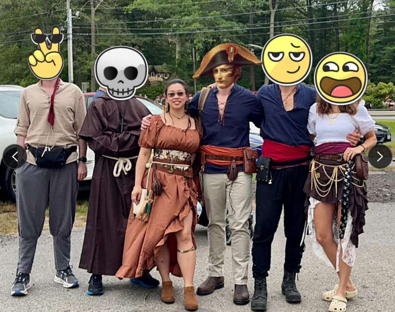 Customer photo review of Renaissance Dress - Adjustable Side-Pull Medieval Costume