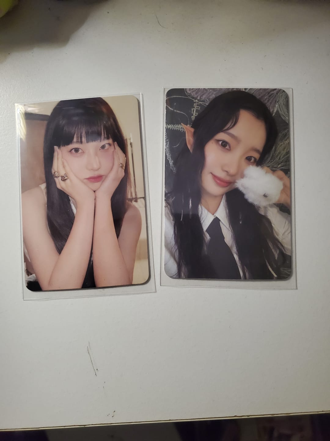 Customer photo review of Premium Photocard Sleeves - Slim - Clear