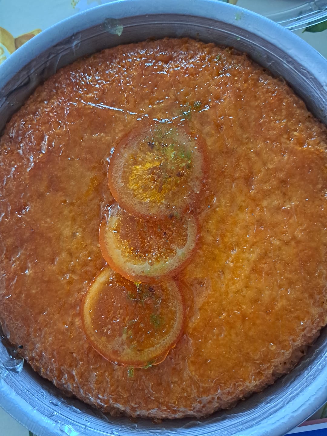 Customer photo review of Traditional Greek Portokalopita – Fresh Orange Syrup Cake – 1200g