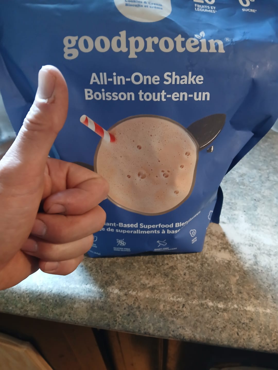 Customer photo review of Good Protein - Boisson tout-en-un - 880g
