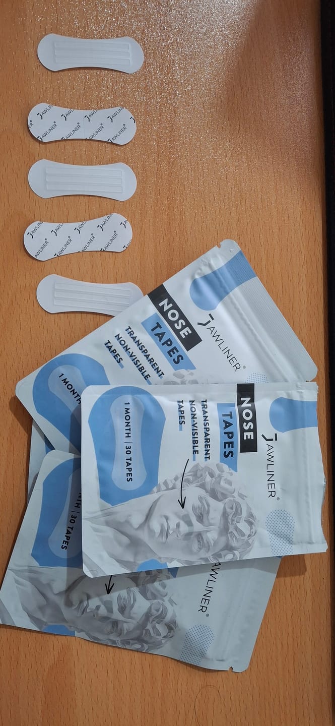 Customer photo review of JAWLINER® Nose Tape