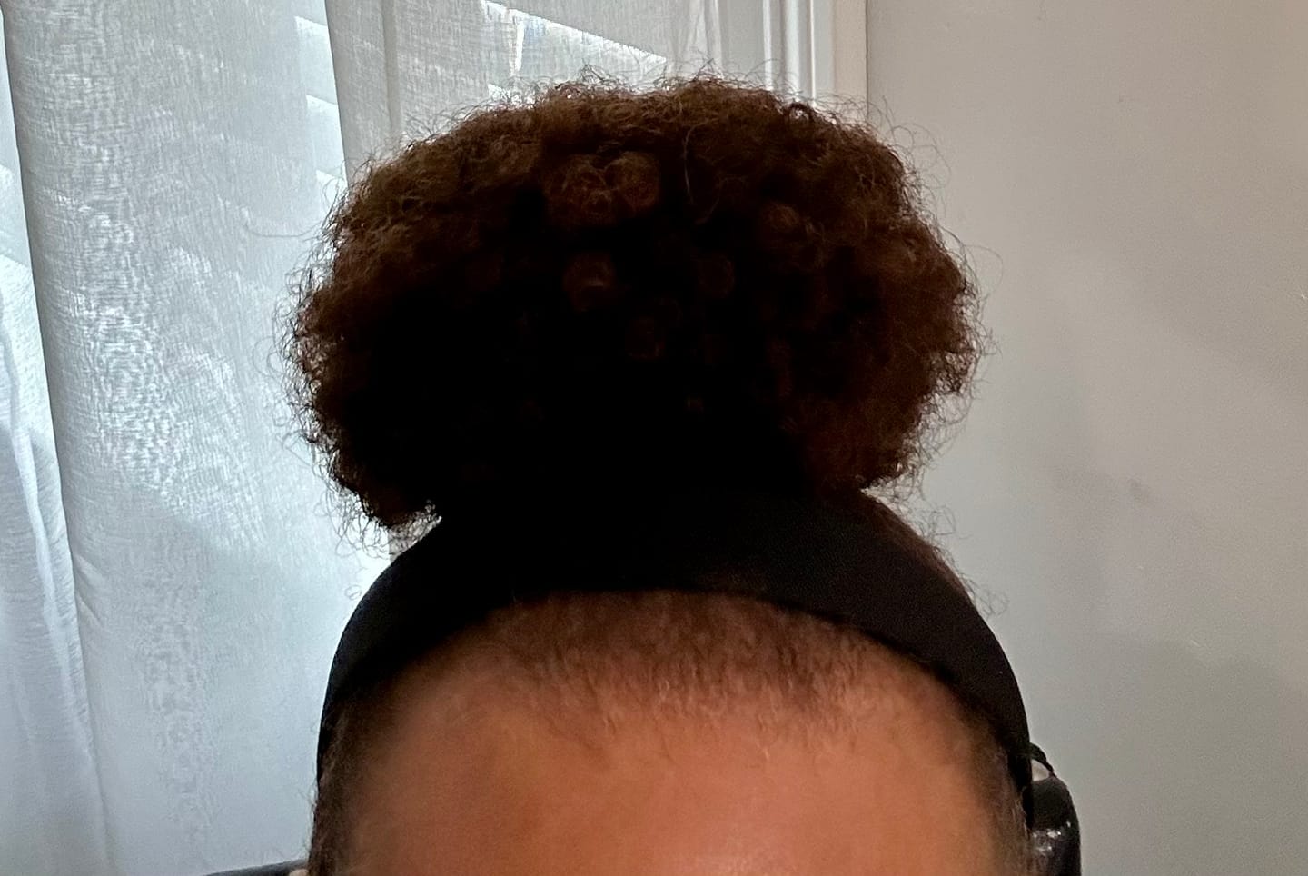 Customer photo review of Zury 100% Human Hair Lady Drawstring Bun - LADY AFRO