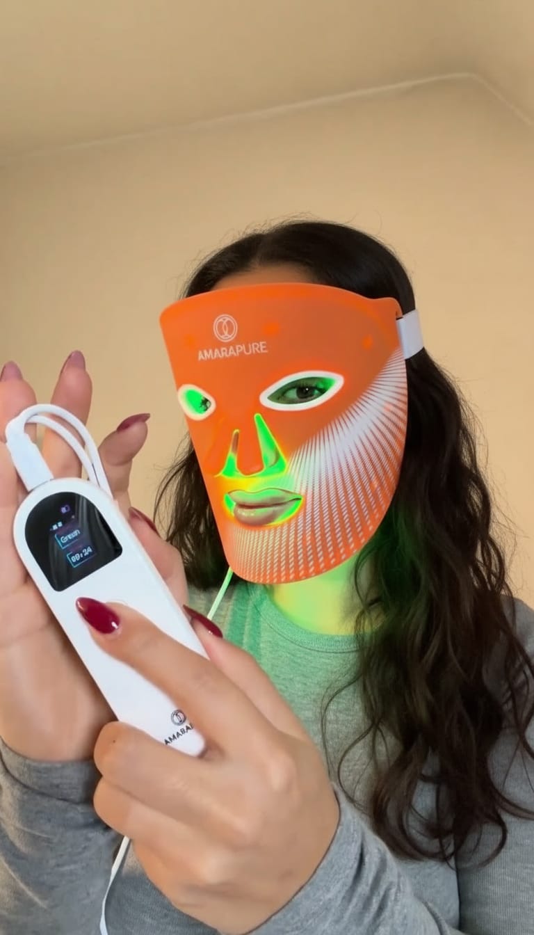 Customer photo review of Red Light Led Masker AP714 PRO