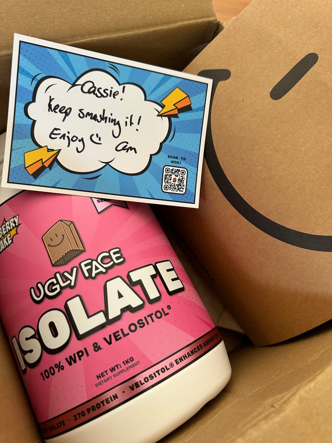 Customer photo review of UGLYFACE®  ISOLATE PROTEIN V2.0