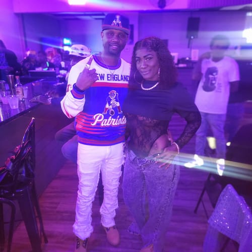 Customer photo review of Lace Combo Bodysuit