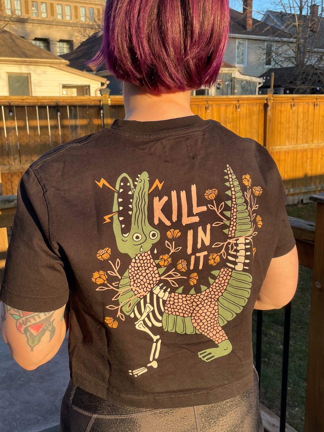 Customer photo review of Killin It T-Shirt
