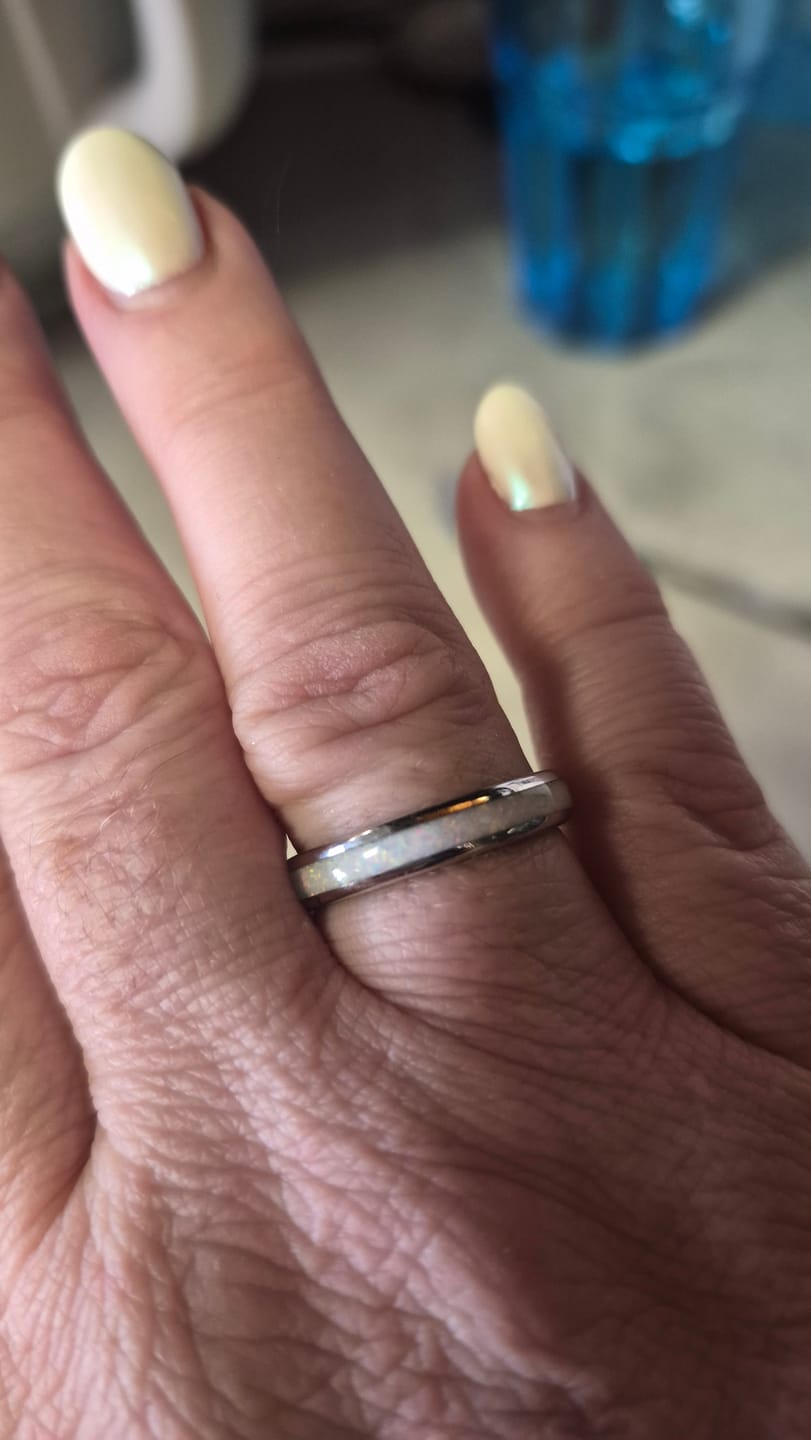 Customer photo review of Engrave Your Ring