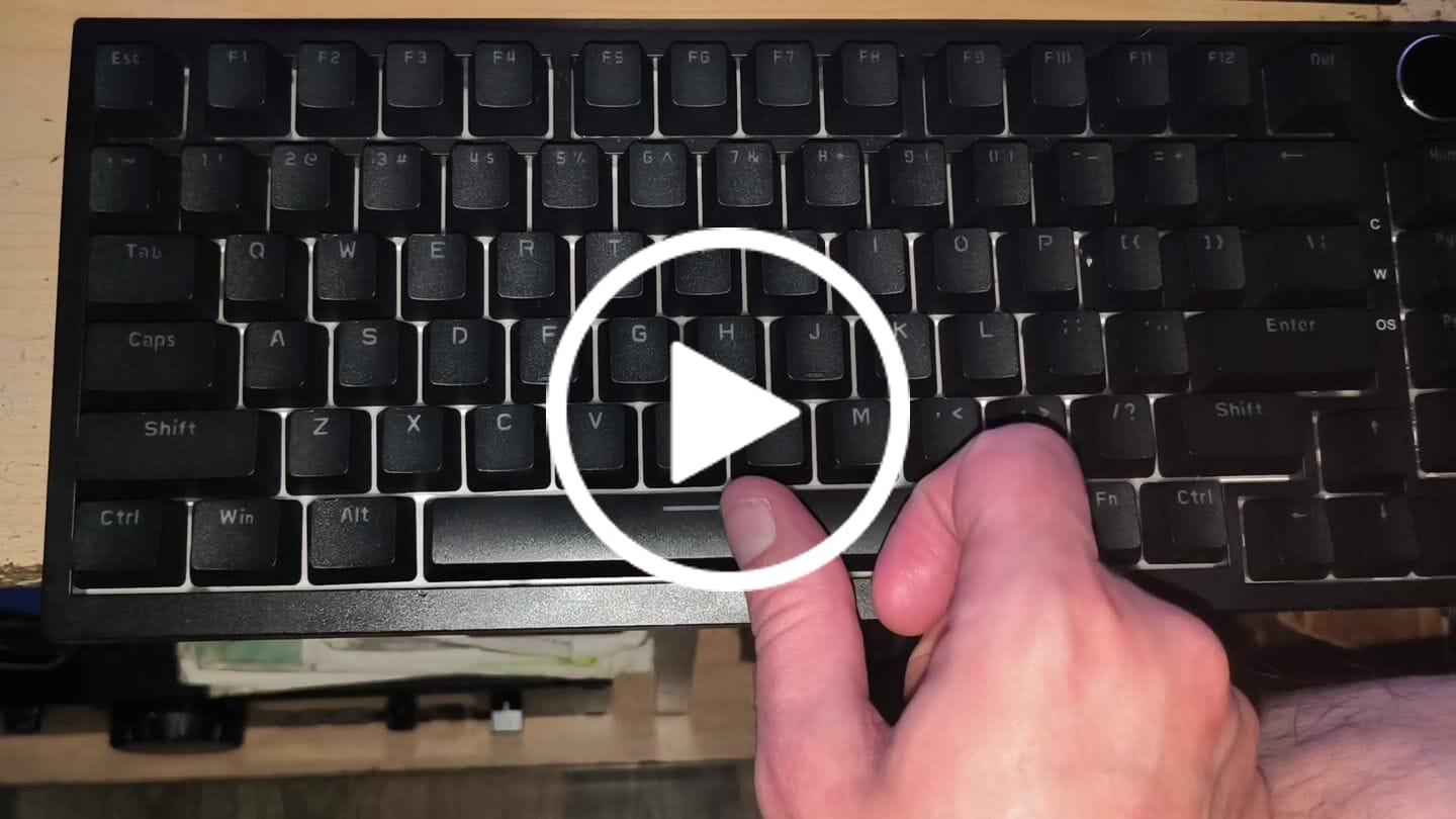 Customer video review of KEYGEEK SU COLOR V2 LINEAR SWITCH FACTORY LUBED EDITION (10PCS)