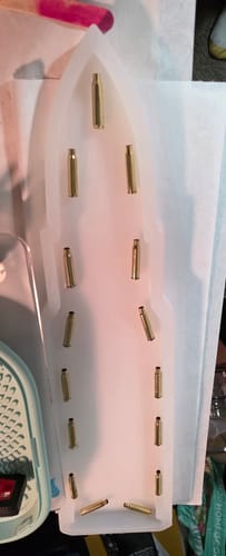 Customer photo review of 24x5.5x1" .308 Bullet Silicone Mold For Epoxy Resin - Rifle Cartridge Shape