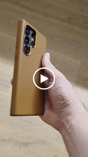 Customer video review of Samsung Galaxy S24 Ultra Leather Case - Timeless Luxe - Cognac Brown