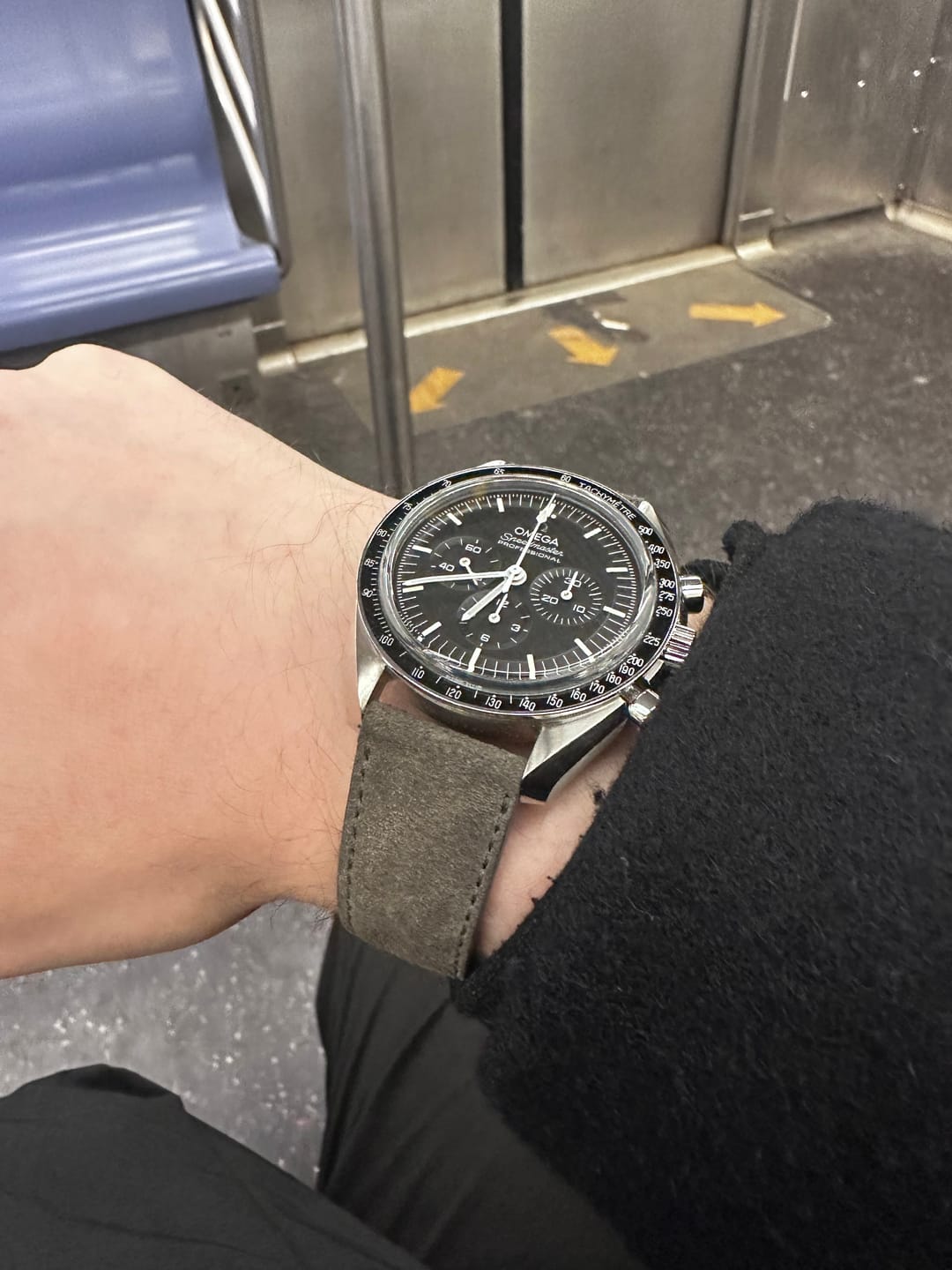 Customer photo review of Charcoal Grey Suede