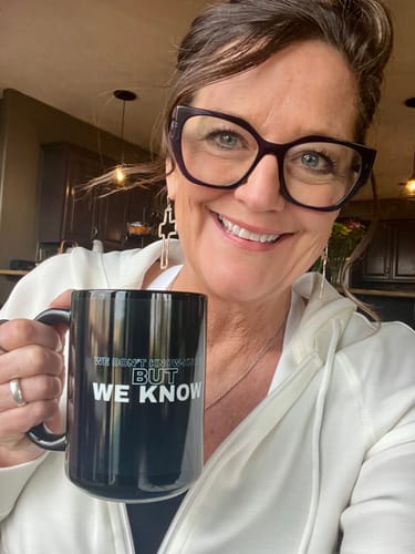 Customer photo review of We Know Mug