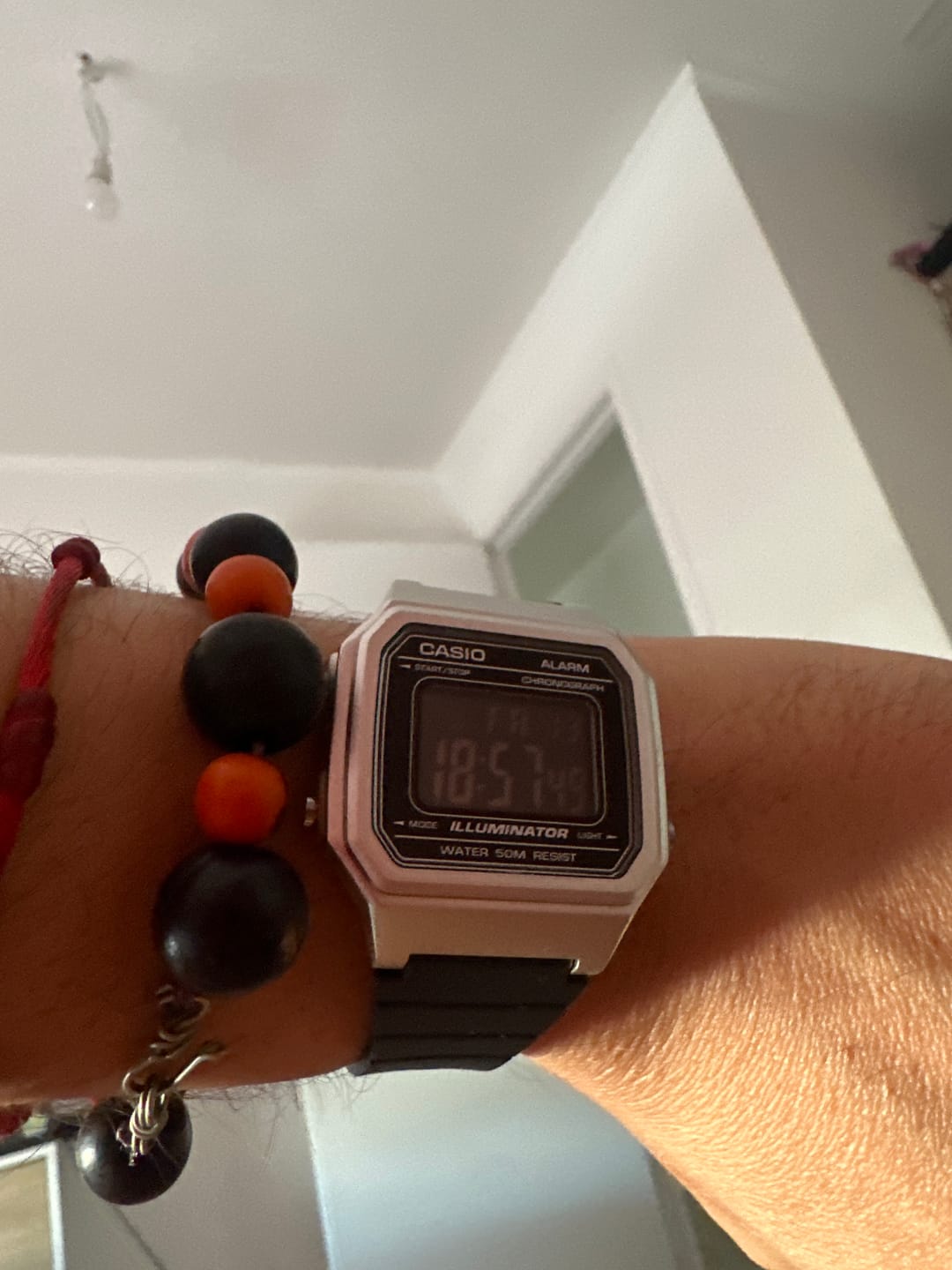 Customer photo review of Reloj Casio Vintage W-217HM-7BV Plateado/Negro