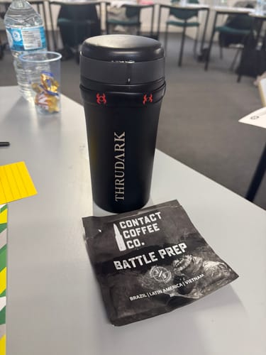 Customer photo review of Single Serve Coffee Brew Bags | Battle Prep