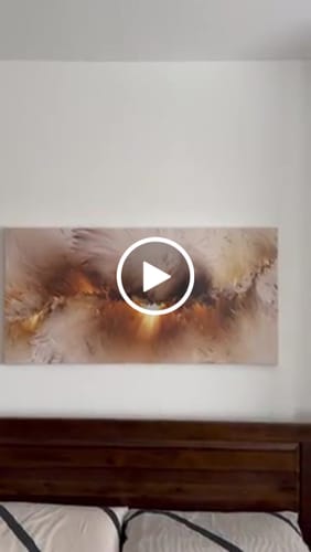 Customer video review of TOUCHED THE SKY CANVAS