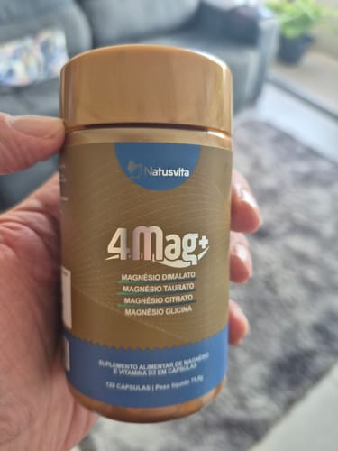 Customer photo review of 4MAG (Magnésio Glicina, Dimalato, Citrato e L-Taurato) 120 cápsulas