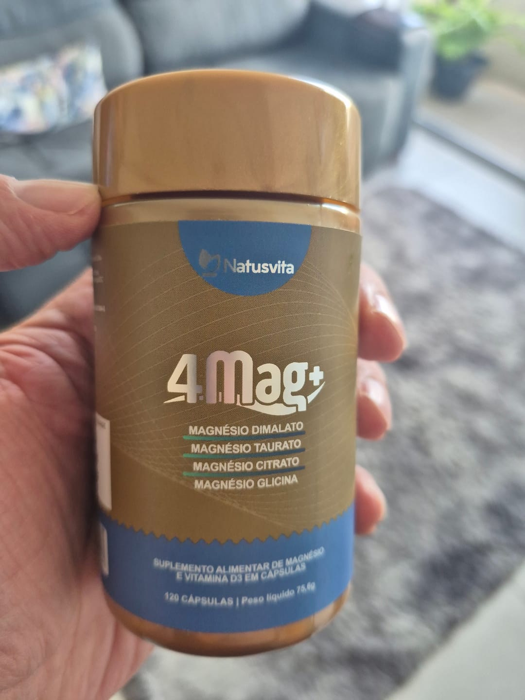 Customer photo review of 4MAG (Magnésio Glicina, Dimalato, Citrato e L-Taurato) 120 cápsulas