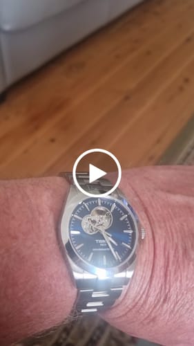 Customer video review of Tissot Gentleman Powermatic 80 Open Heart 40mm Automatic Watch T127.407.11.041.01