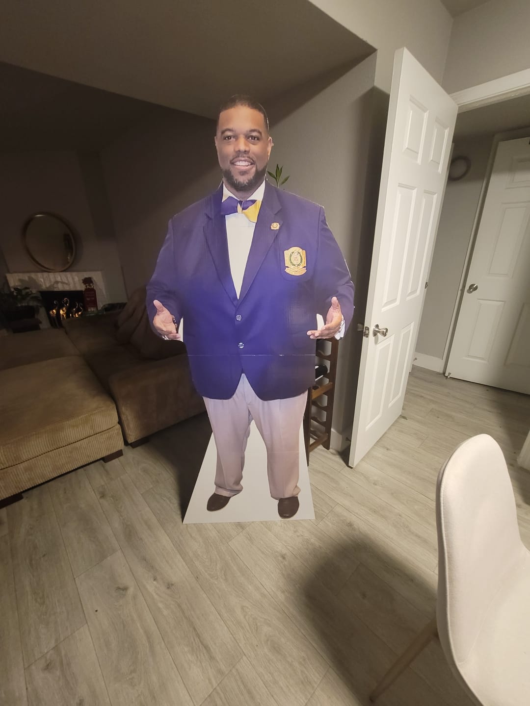 Customer photo review of Personalized Cardboard Cutouts | Custom Life Size Cutout