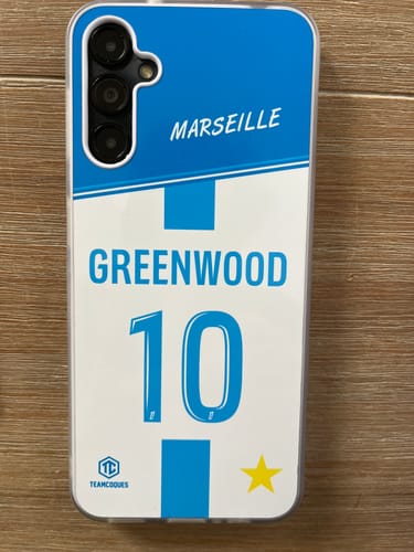Customer photo review of Coque foot MARSEILLE OM Domicile personnalisable - TEAMCOQUES