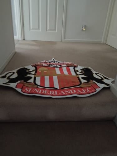Customer photo review of Sunderland Association FC Logo Rug