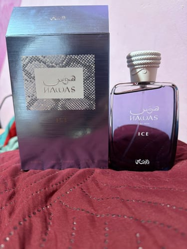 Reseña con foto de un cliente sobre Perfume Rasasi  HAWAS ICE 100ml EDP