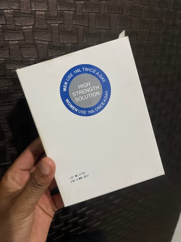 Customer photo review of Minoxidil 5% SOLUTION, 3x60ml pack