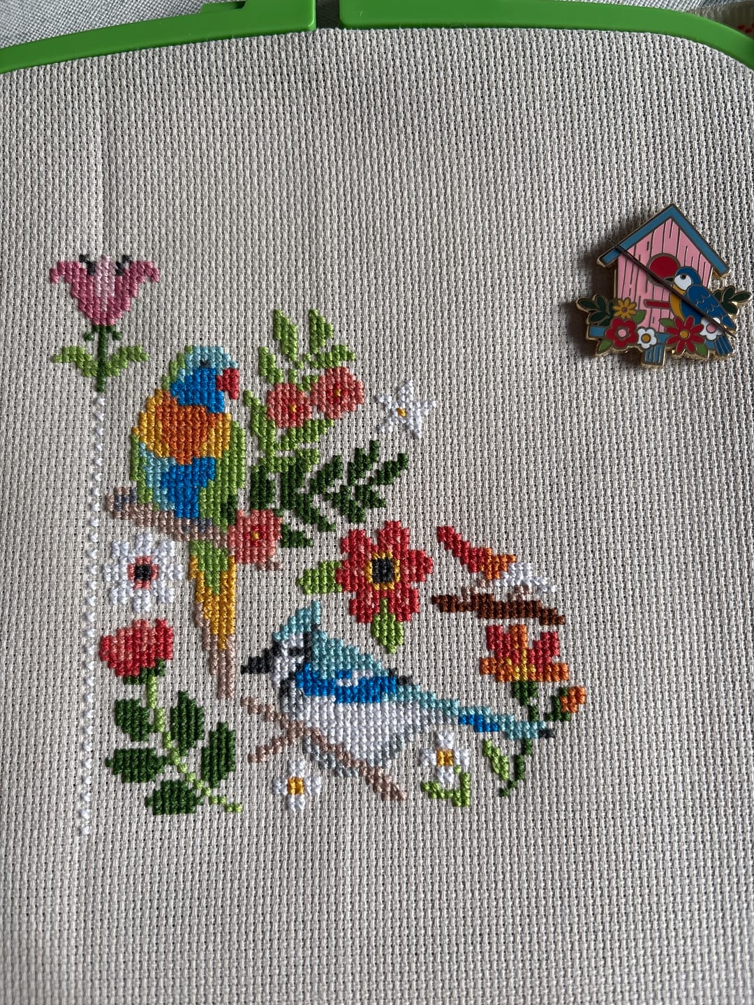 Customer photo review of Song of the Seasons - Cross Stitch Kit